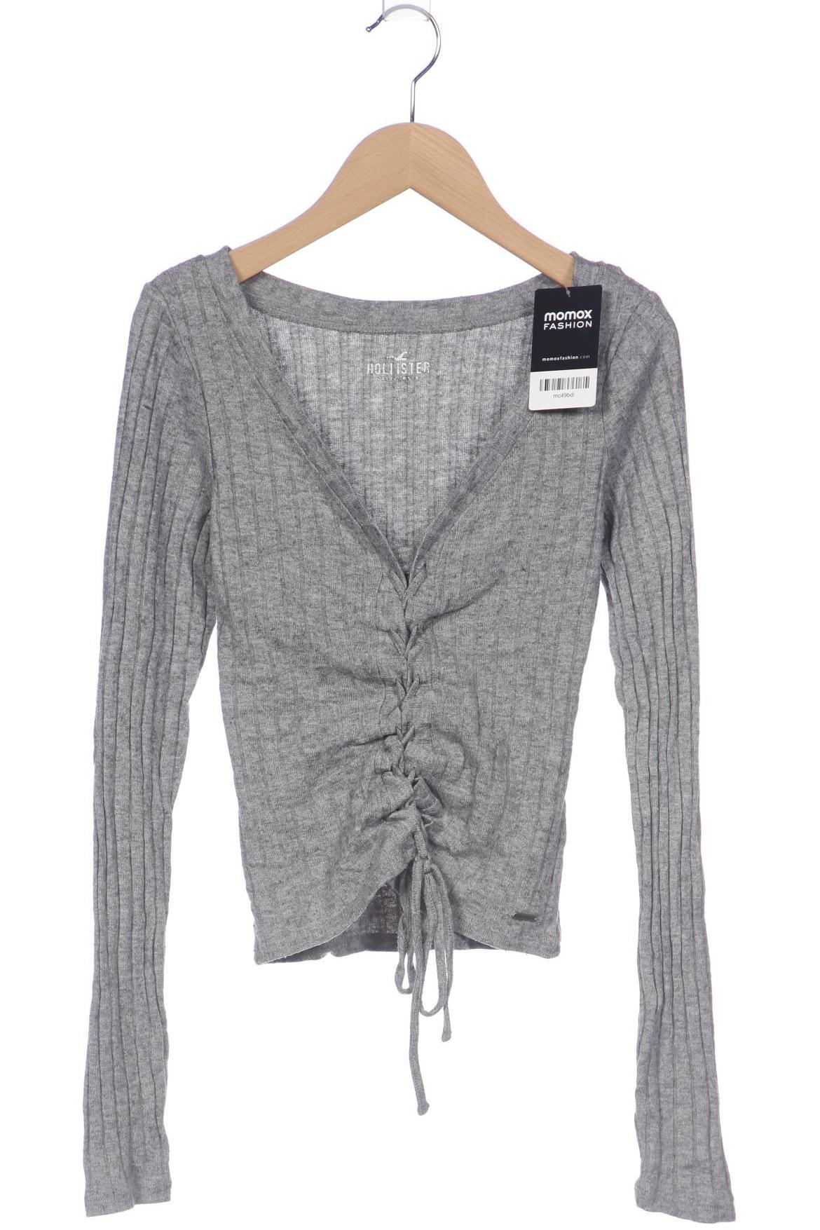 

Hollister Damen Langarmshirt, grau, Gr. 38