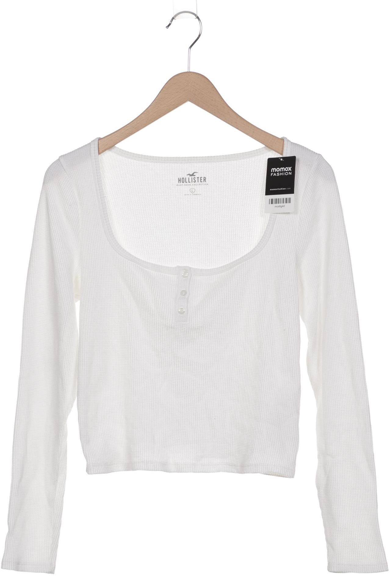 

Hollister Damen Langarmshirt, weiß, Gr. 42