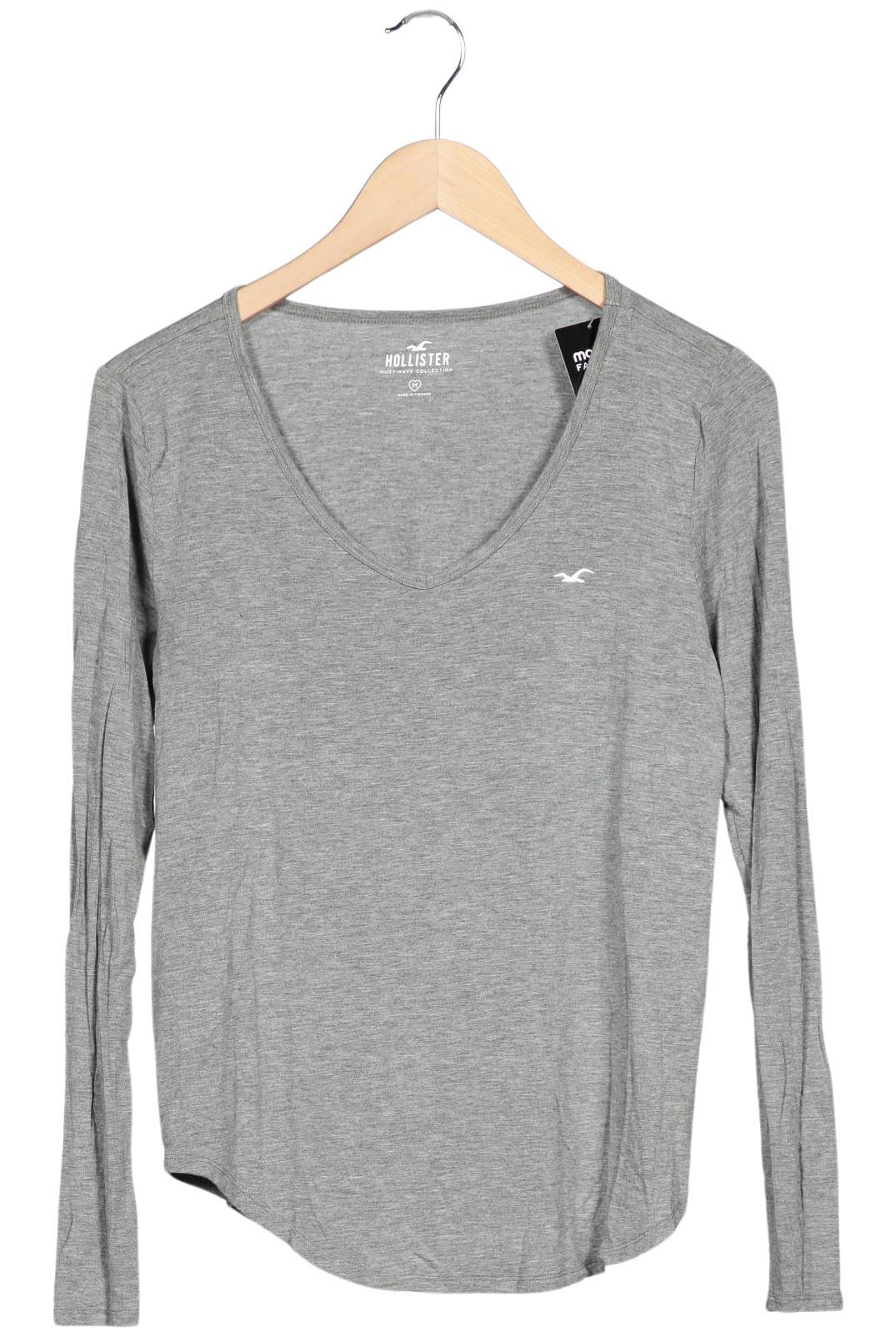 

Hollister Damen Langarmshirt, grau, Gr. 38