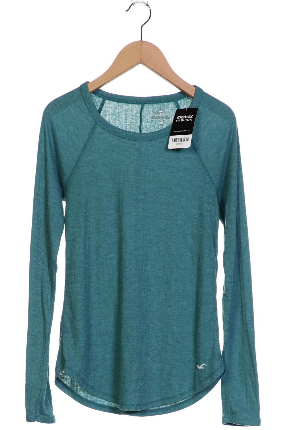 

Hollister Damen Langarmshirt, türkis, Gr. 34