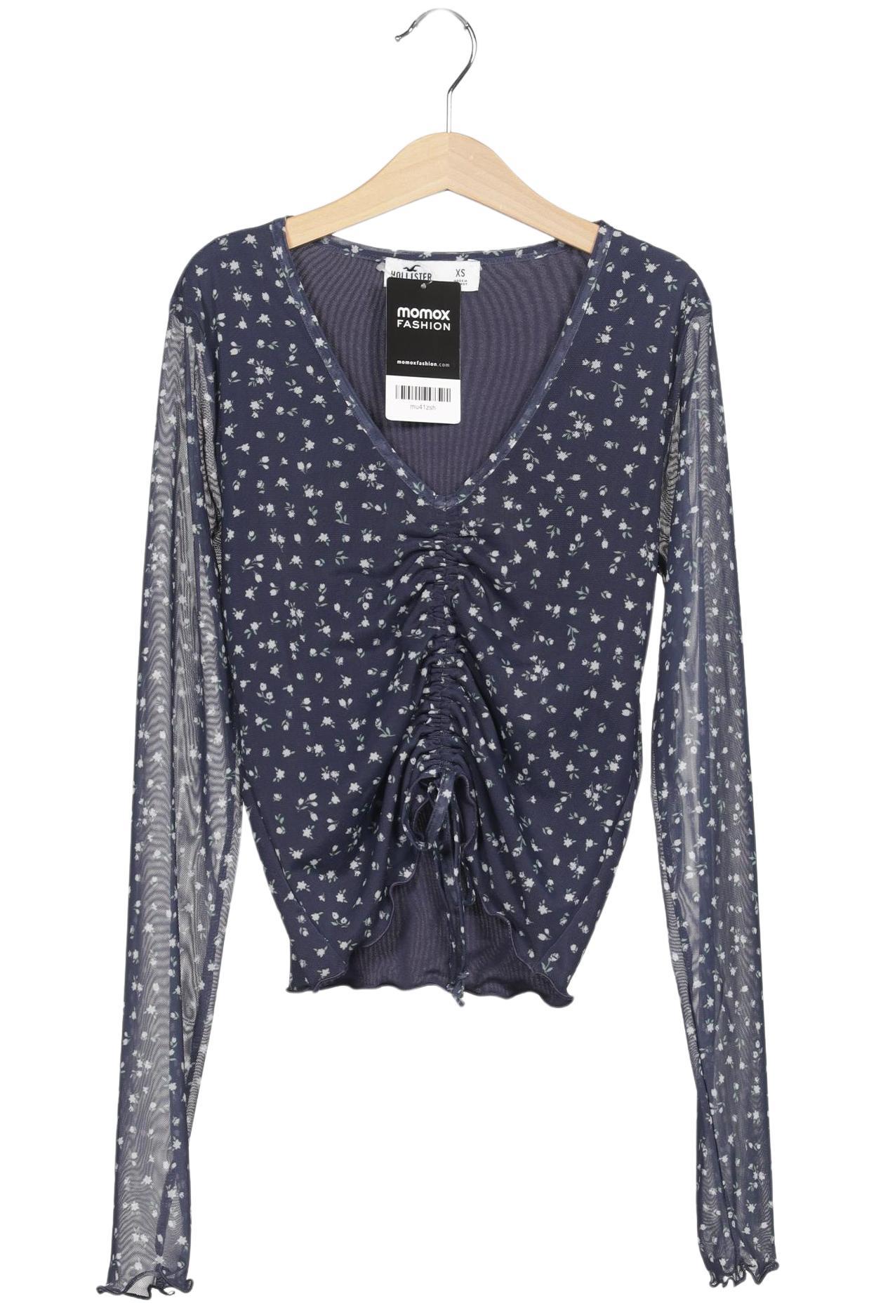 

Hollister Damen Langarmshirt, marineblau, Gr. 34