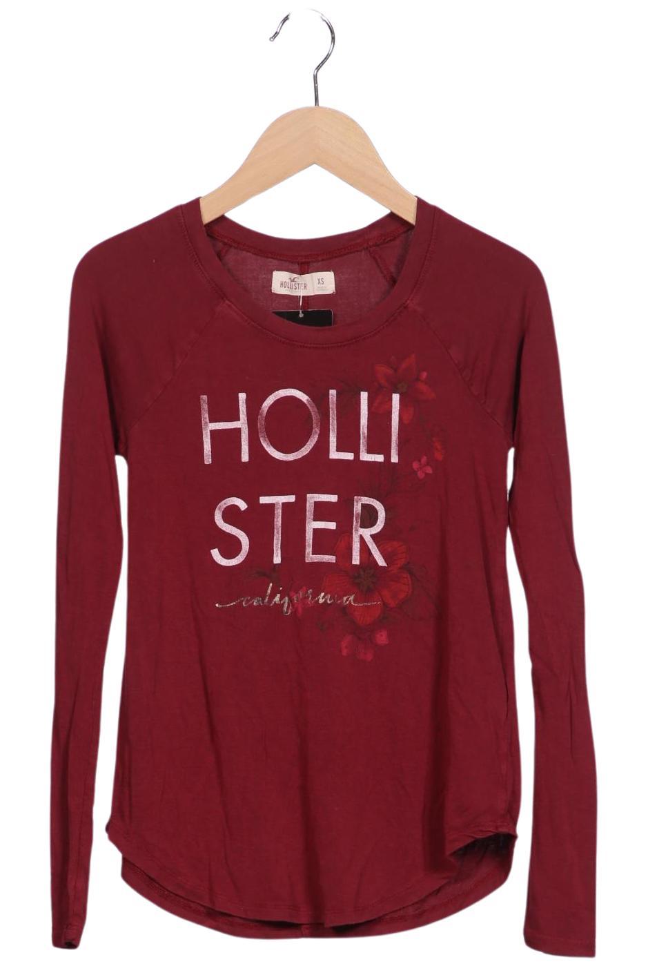 

Hollister Damen Langarmshirt, rot, Gr. 34