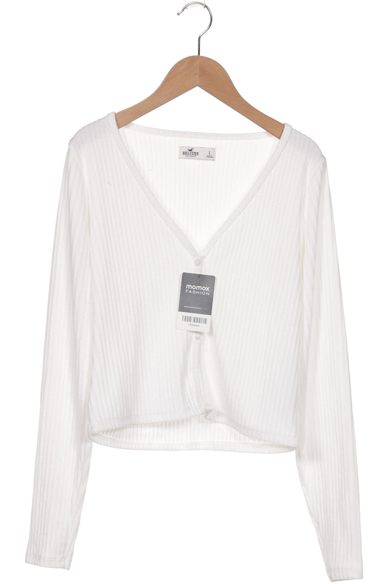 

Hollister Damen Langarmshirt, weiß, Gr. 42