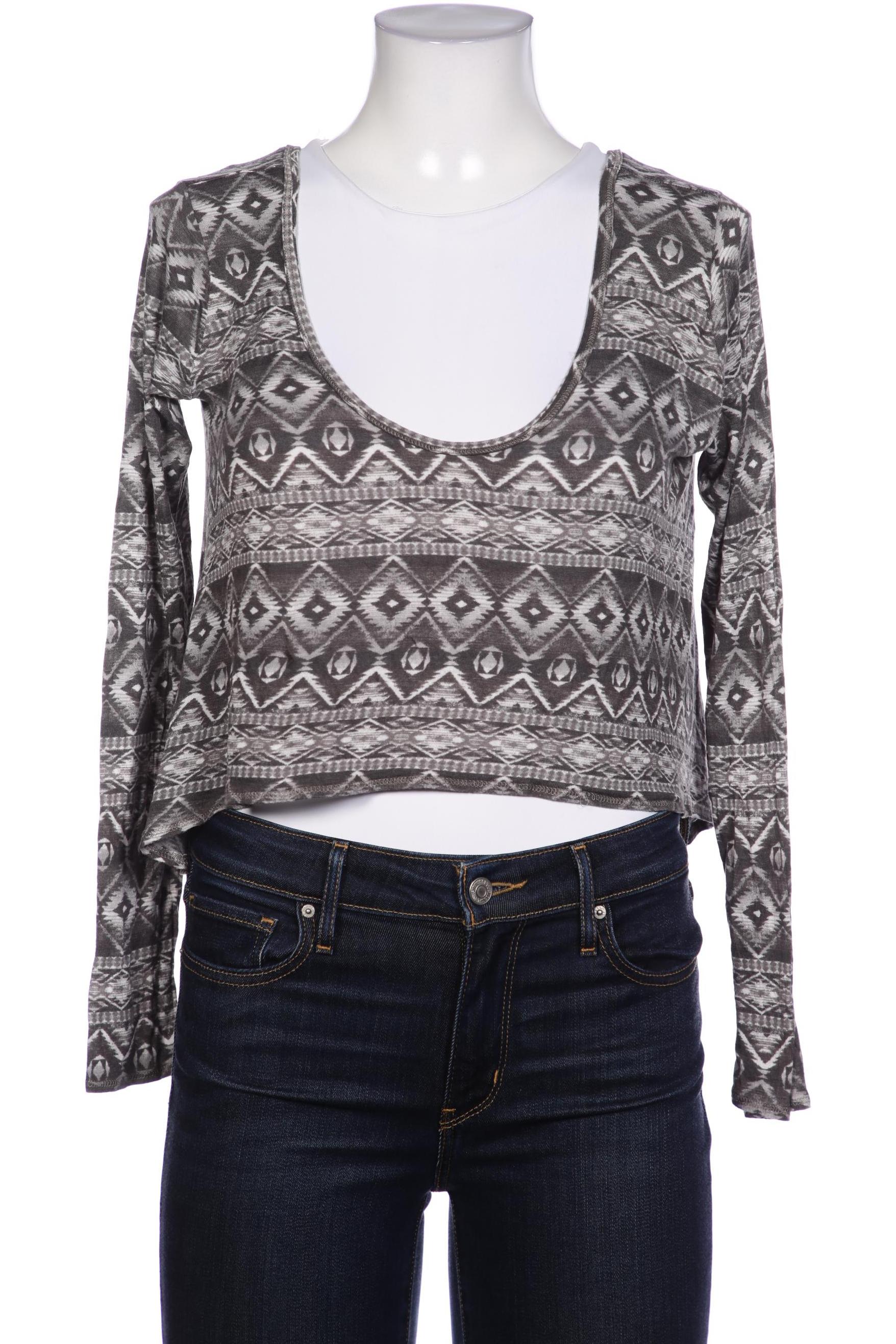 

Hollister Damen Langarmshirt, grau, Gr. 38