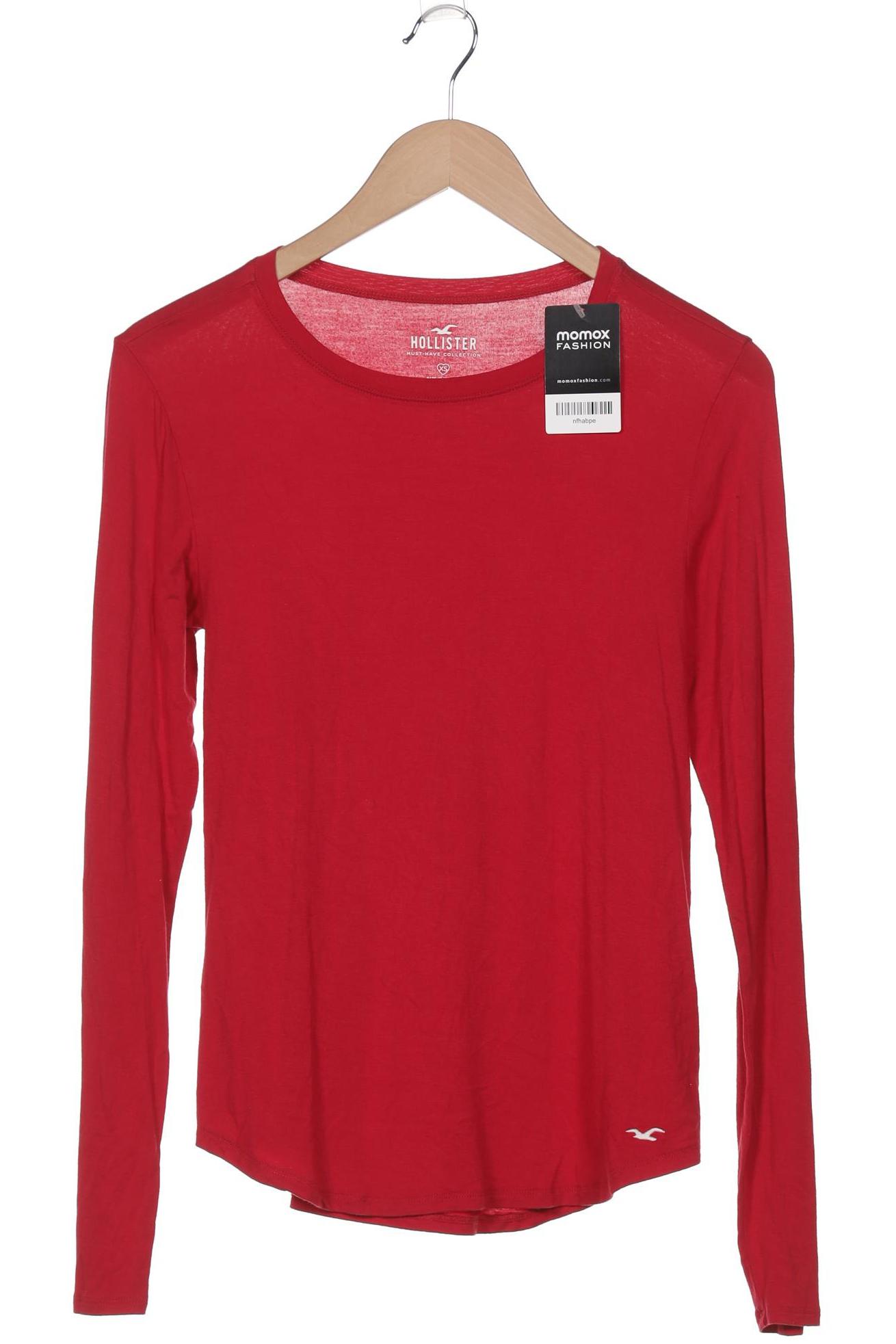 

Hollister Damen Langarmshirt, rot, Gr. 34