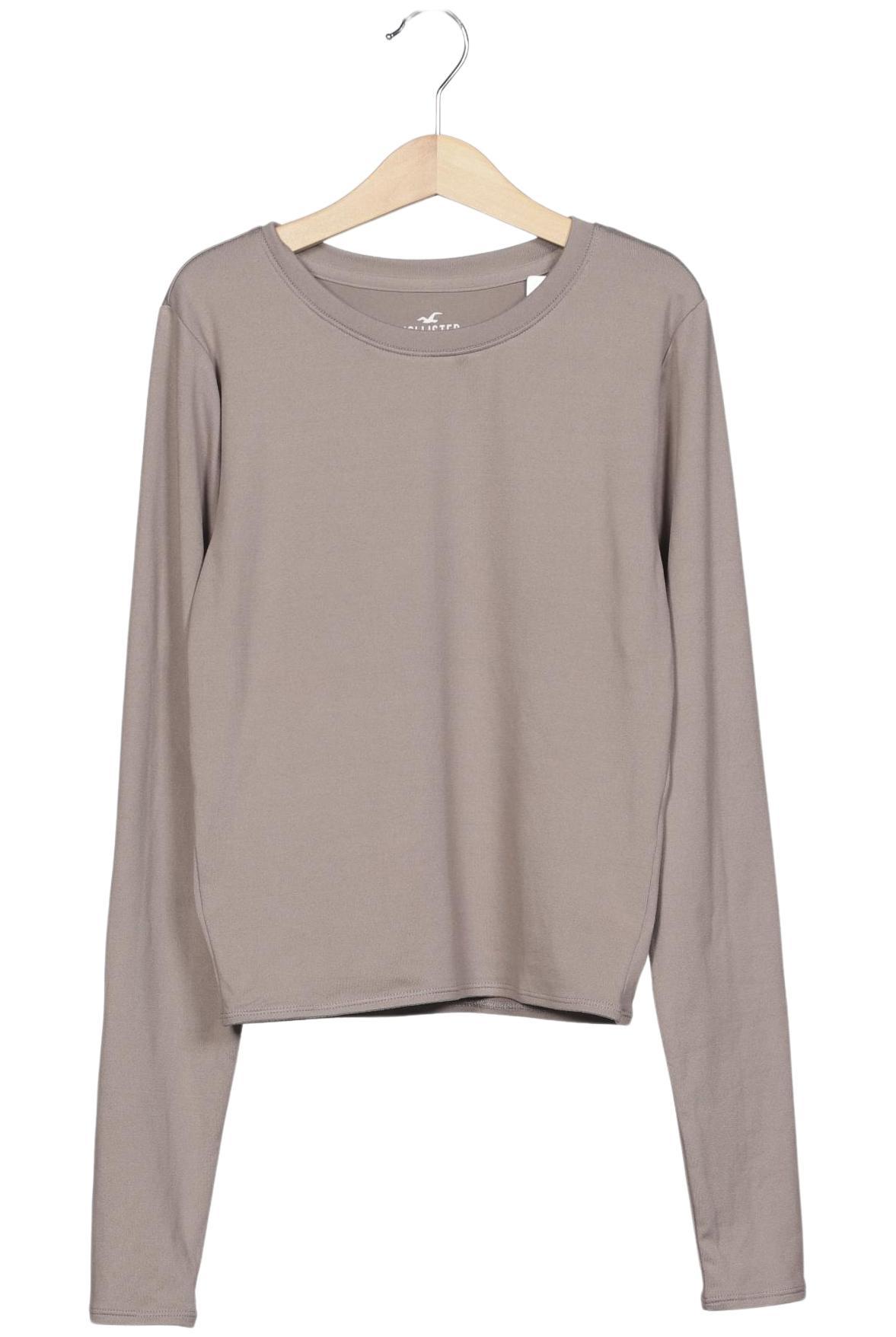 

Hollister Damen Langarmshirt, grau, Gr. 36