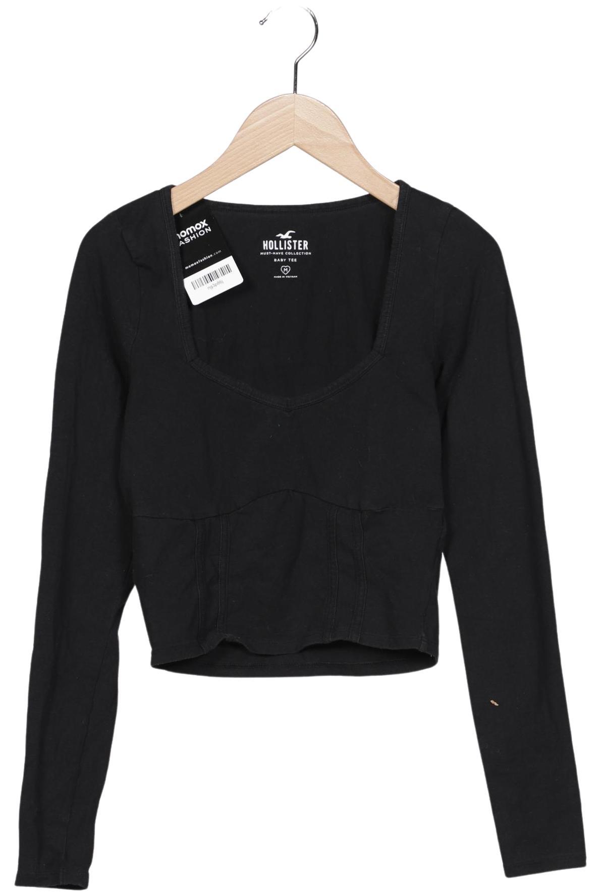 

Hollister Damen Langarmshirt, schwarz, Gr. 38