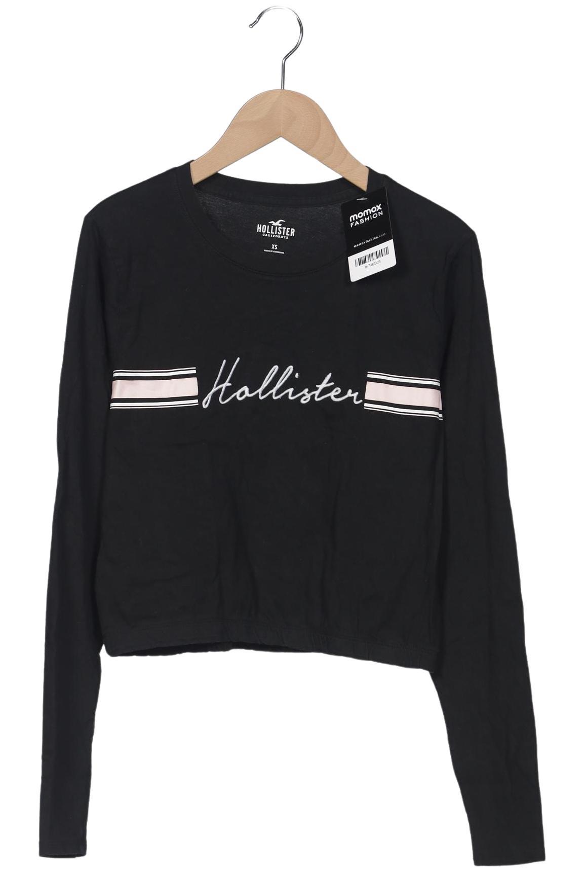 

Hollister Damen Langarmshirt, schwarz, Gr. 34