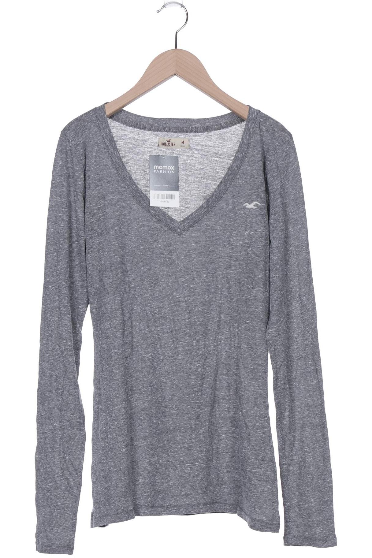 

Hollister Damen Langarmshirt, grau, Gr. 38