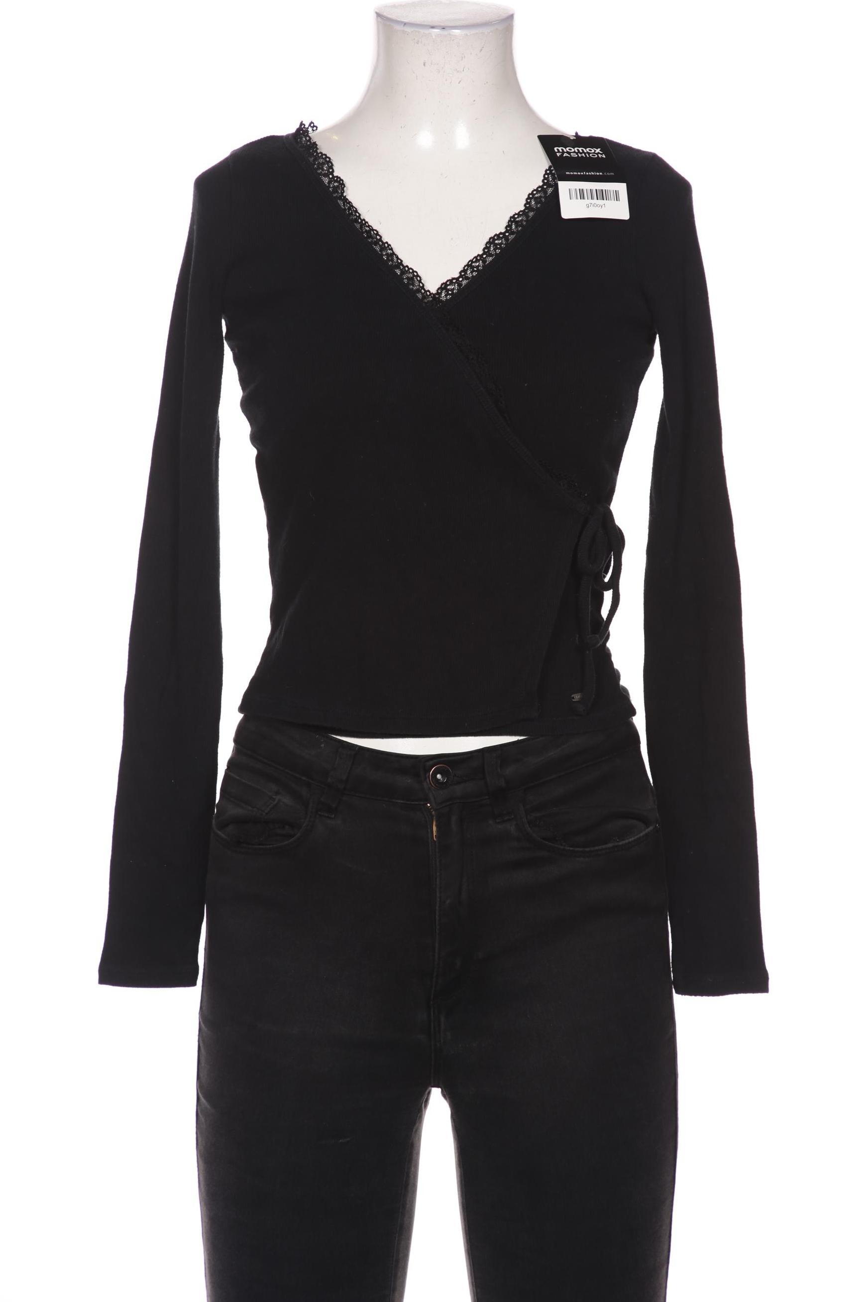 

Hollister Damen Langarmshirt, schwarz, Gr. 34