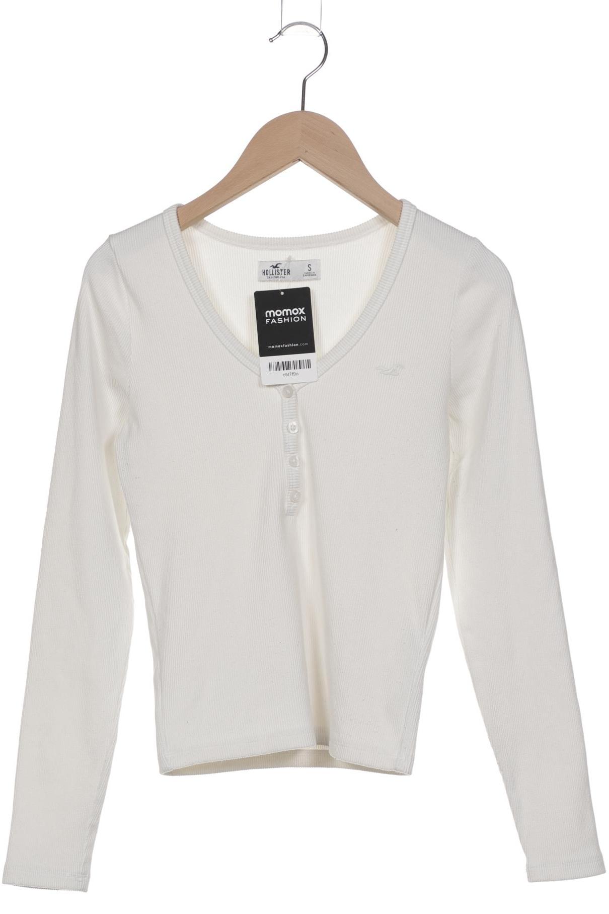 

Hollister Damen Langarmshirt, weiß, Gr. 36