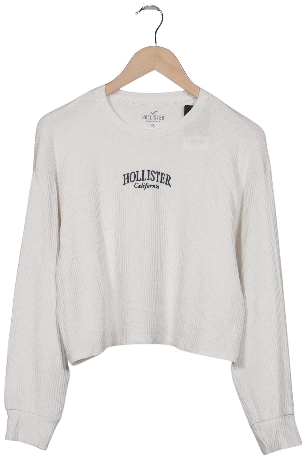 

Hollister Damen Langarmshirt, cremeweiß, Gr. 34