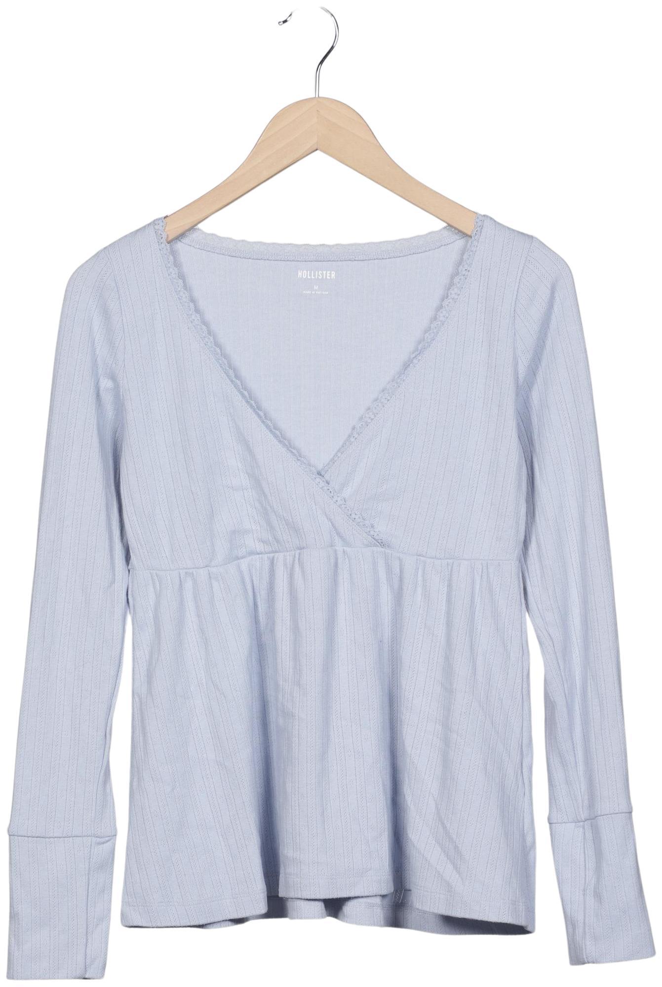 

Hollister Damen Langarmshirt, hellblau, Gr. 38