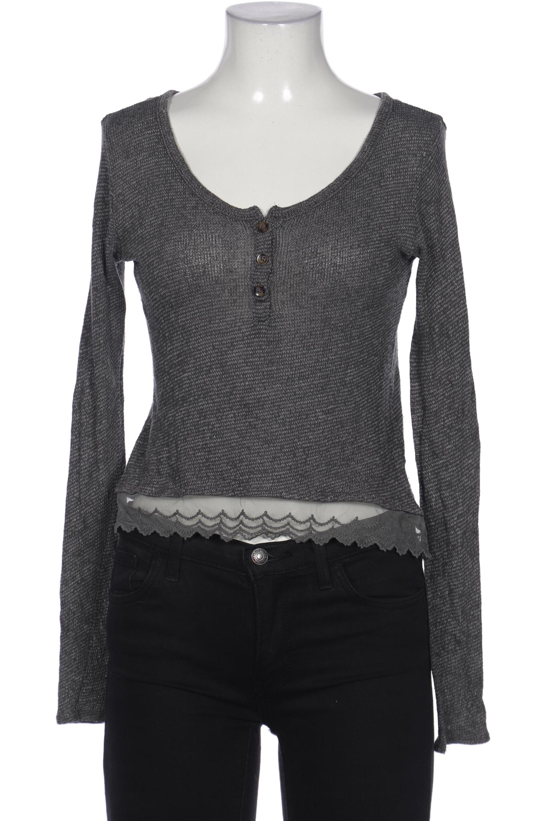 

Hollister Damen Langarmshirt, grau, Gr. 32