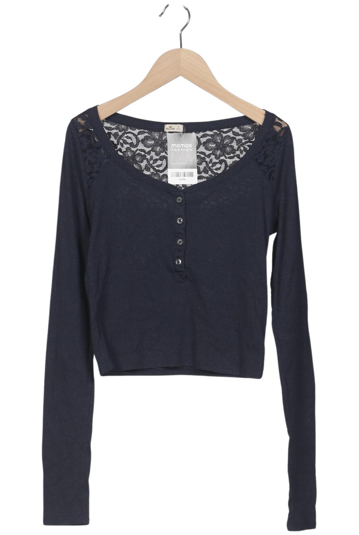 

Hollister Damen Langarmshirt, marineblau, Gr. 38