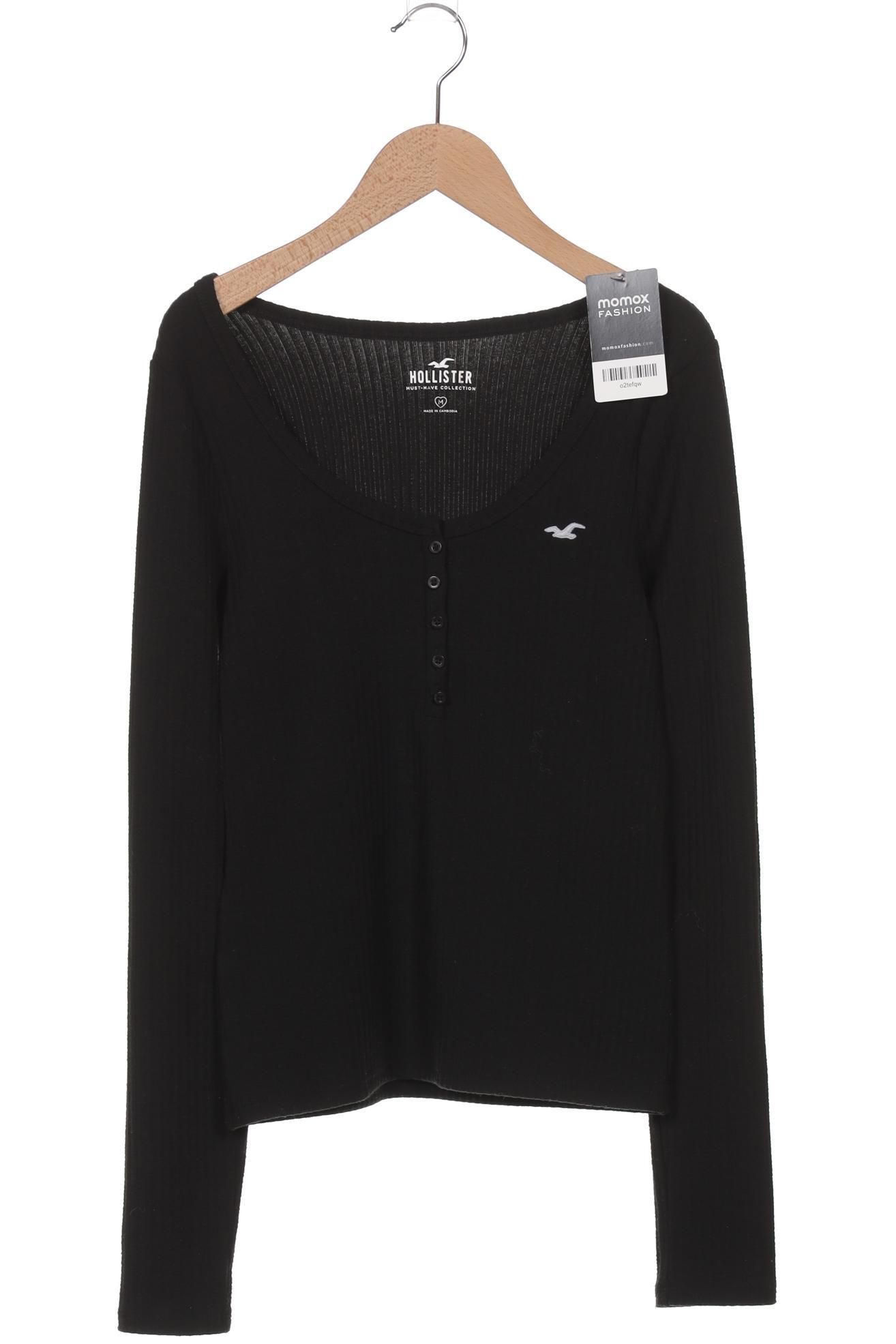 

Hollister Damen Langarmshirt, schwarz, Gr. 38