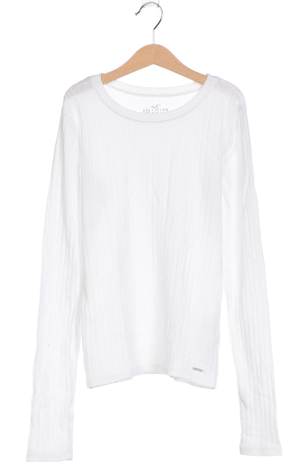 

Hollister Damen Langarmshirt, weiß, Gr. 36