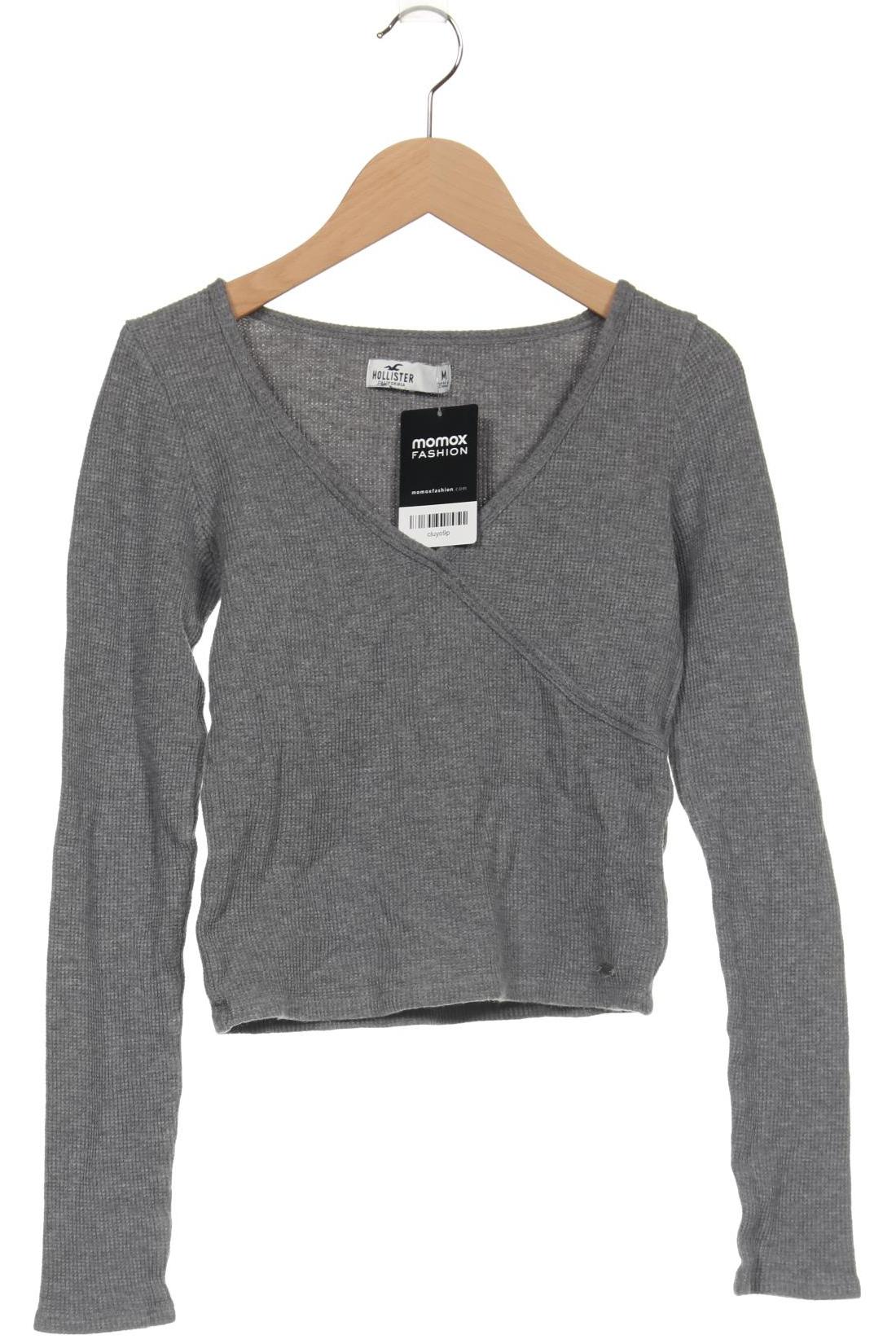 

Hollister Damen Langarmshirt, grau, Gr. 38