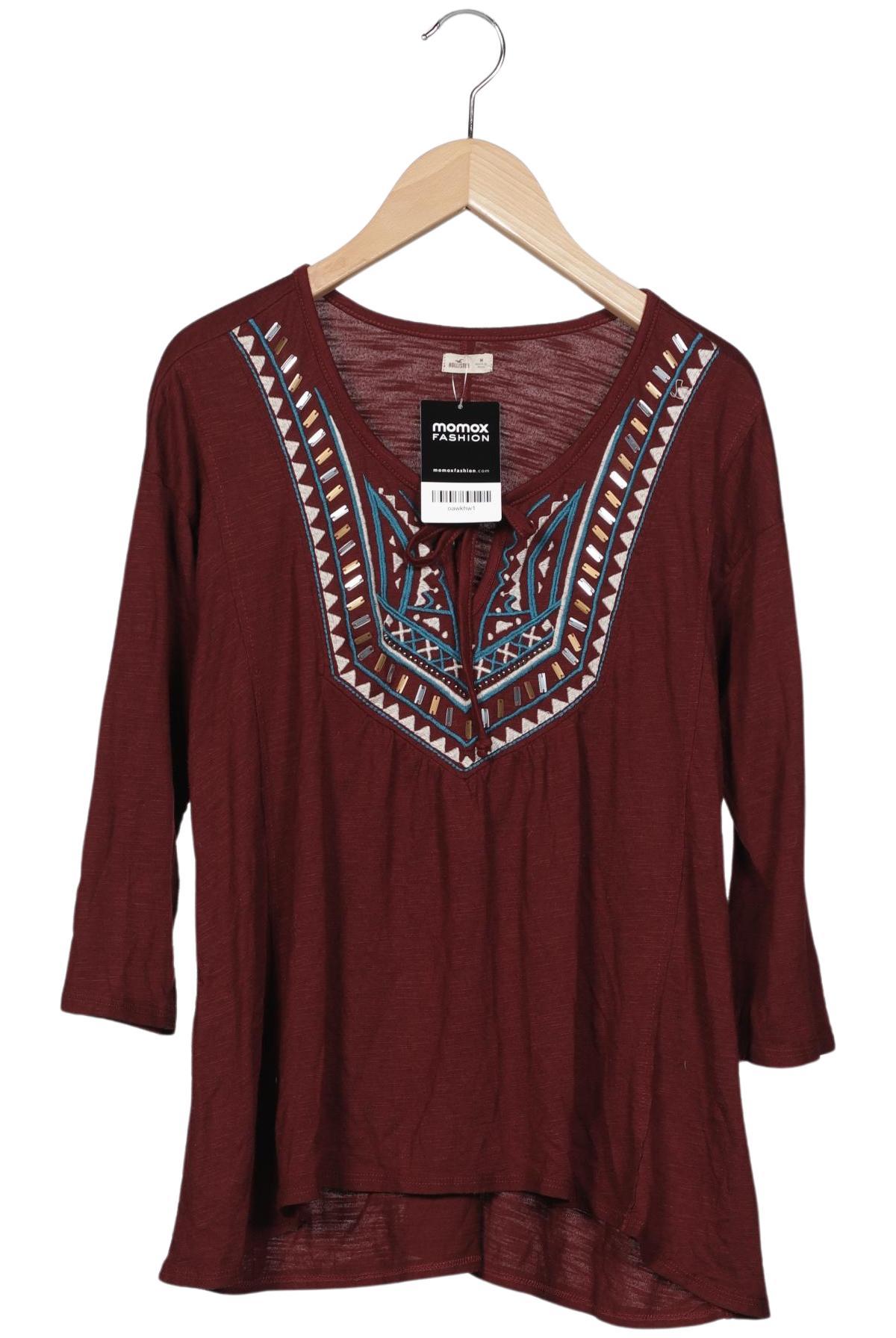 

Hollister Damen Langarmshirt, bordeaux, Gr. 38