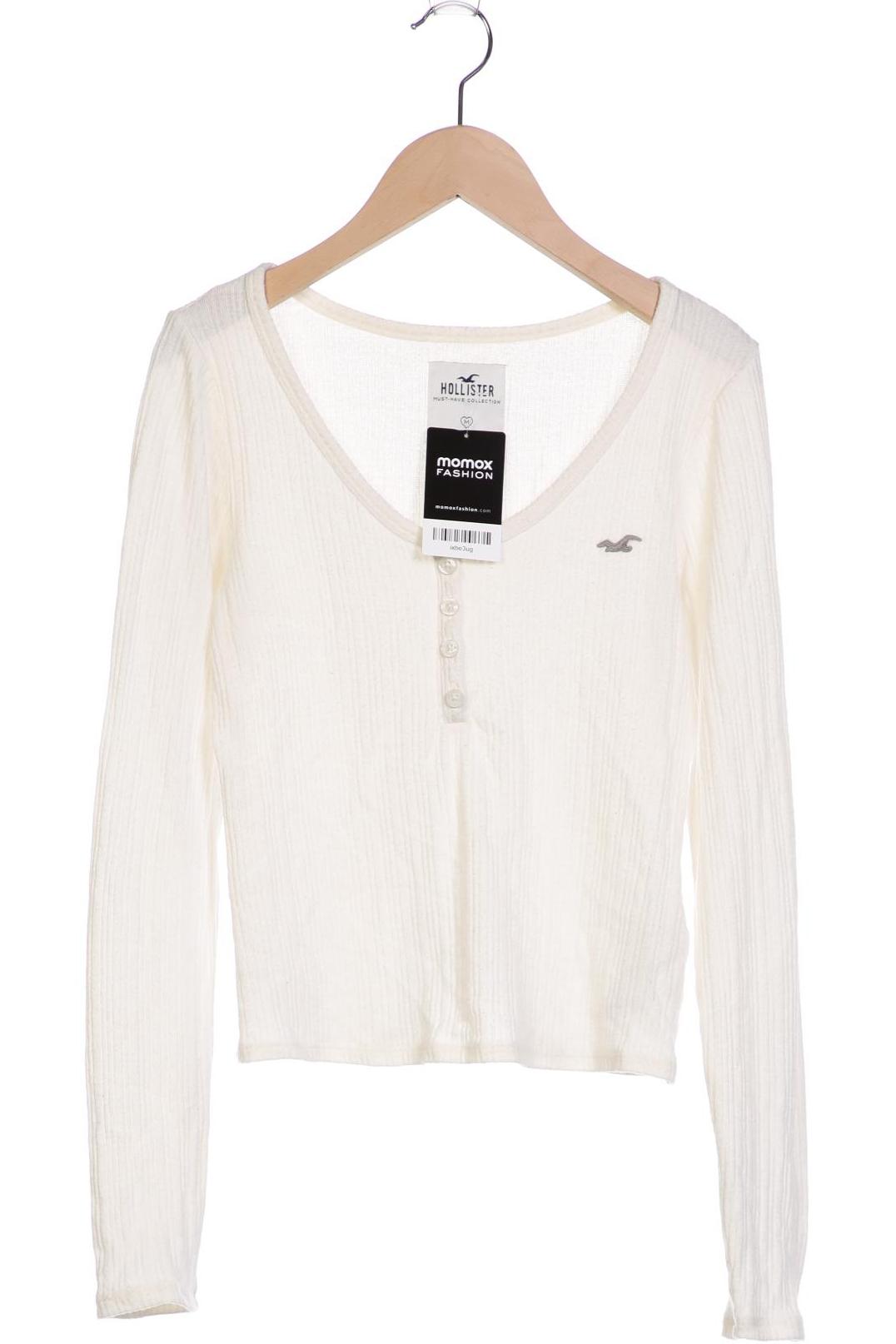 

Hollister Damen Langarmshirt, cremeweiß, Gr. 38