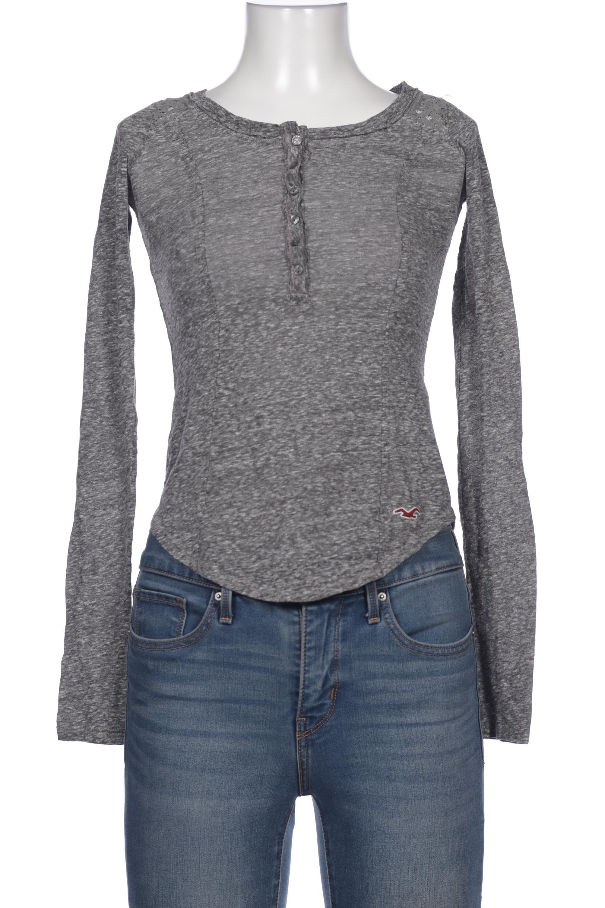 

Hollister Damen Langarmshirt, grau