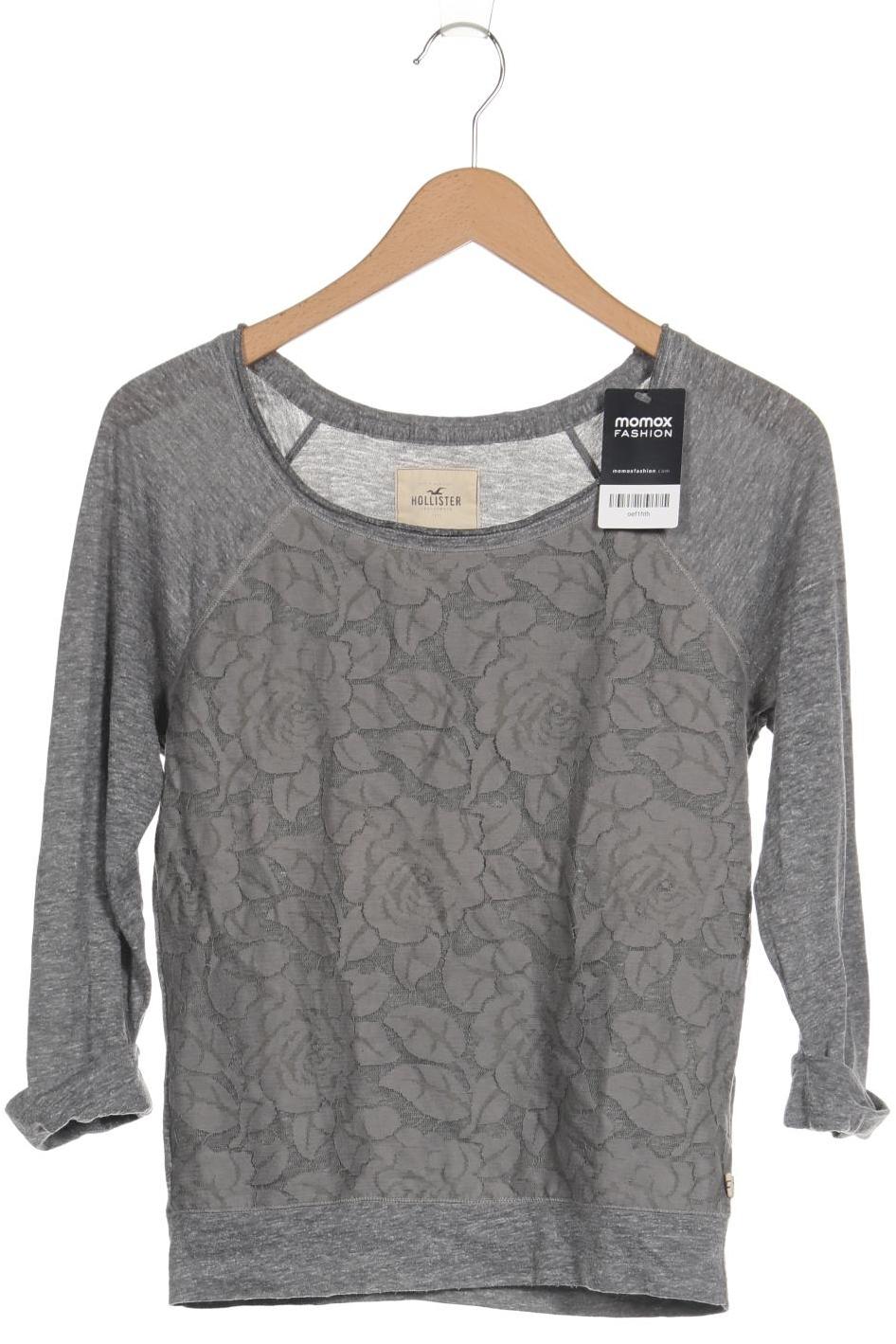 

Hollister Damen Langarmshirt, grau, Gr. 38
