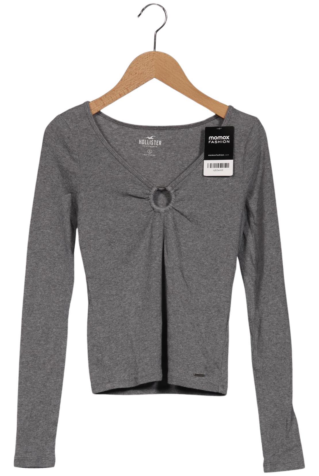 

Hollister Damen Langarmshirt, grau, Gr. 36