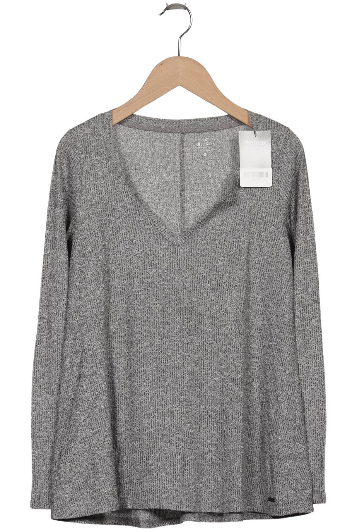 

Hollister Damen Langarmshirt, grau, Gr. 34
