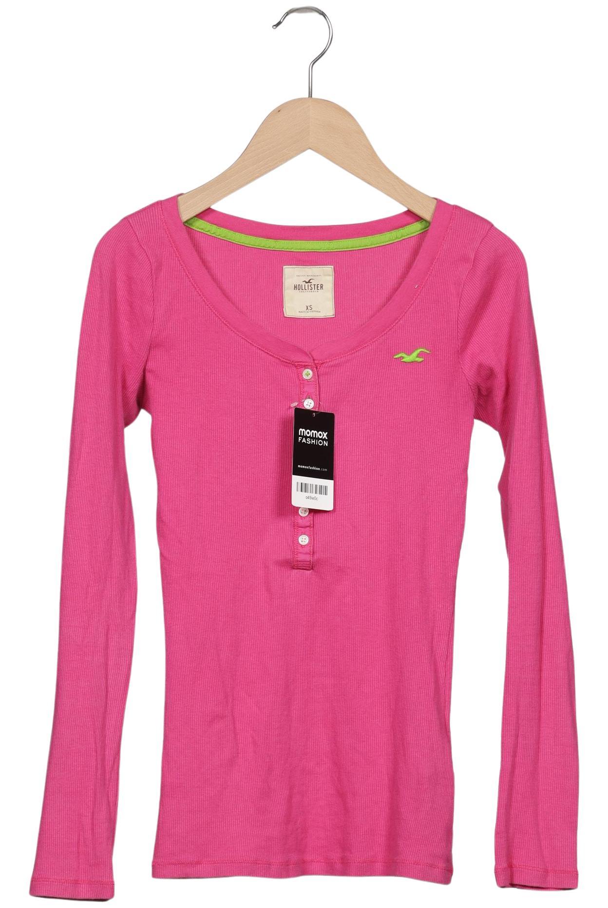 

Hollister Damen Langarmshirt, pink, Gr. 34