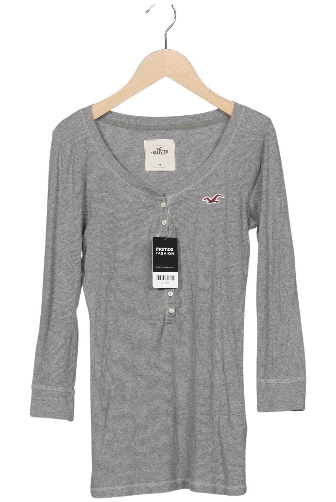 

Hollister Damen Langarmshirt, grau, Gr. 38