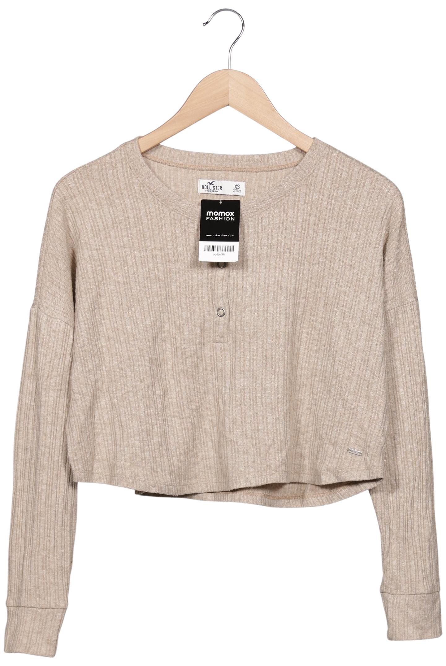 

Hollister Damen Langarmshirt, beige, Gr. 34