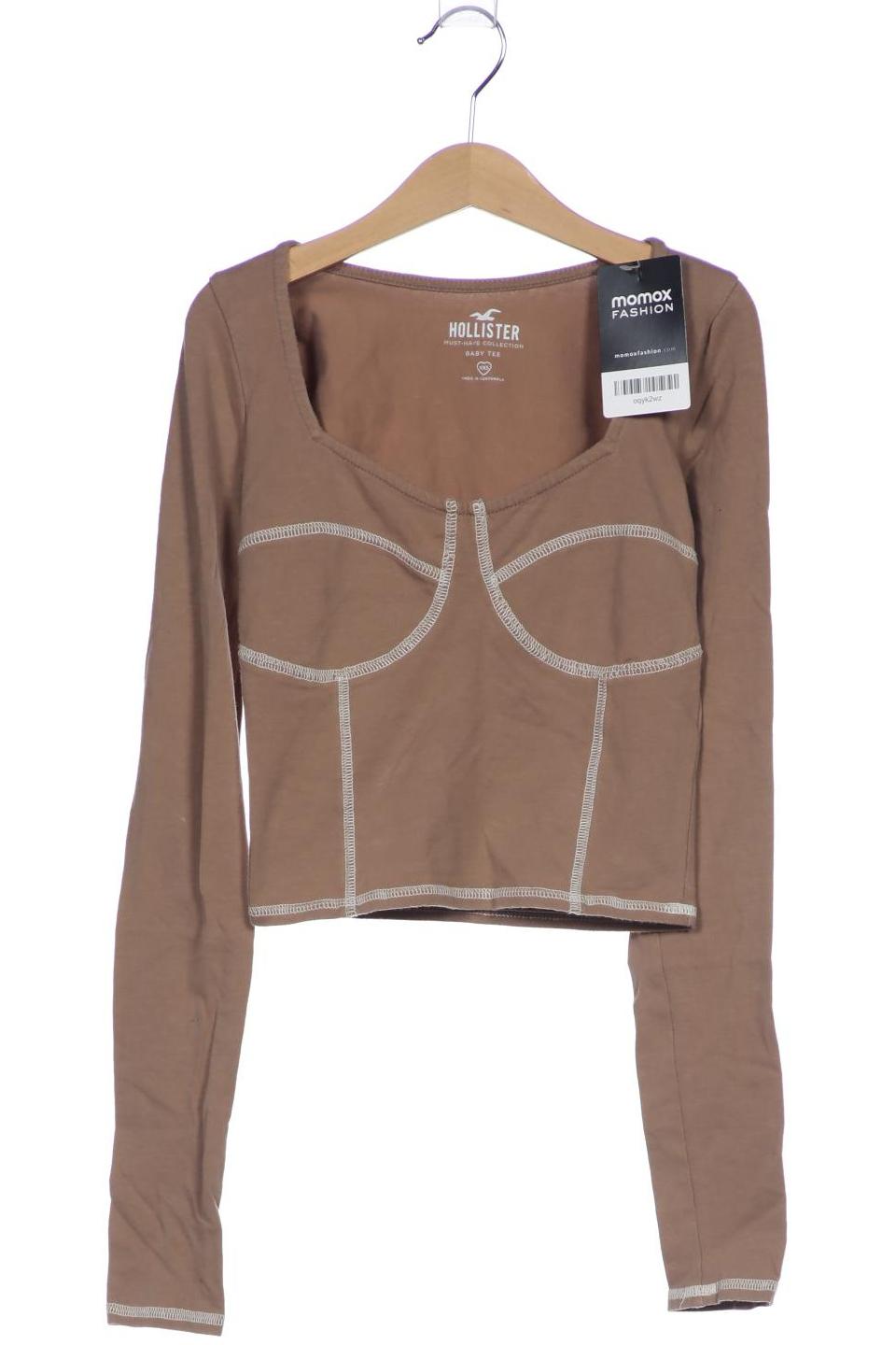 

Hollister Damen Langarmshirt, beige, Gr. 32