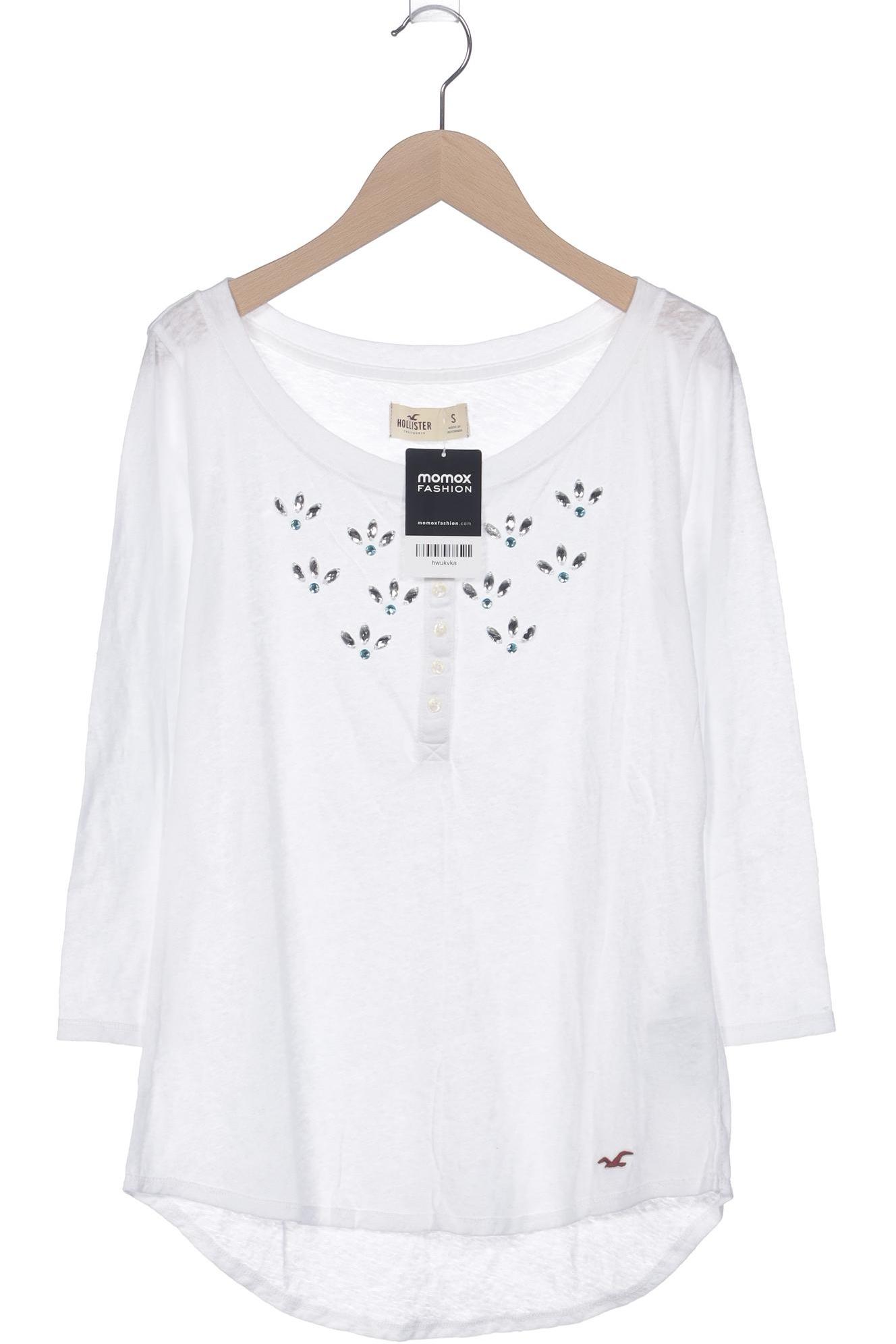 

Hollister Damen Langarmshirt, weiß, Gr. 36