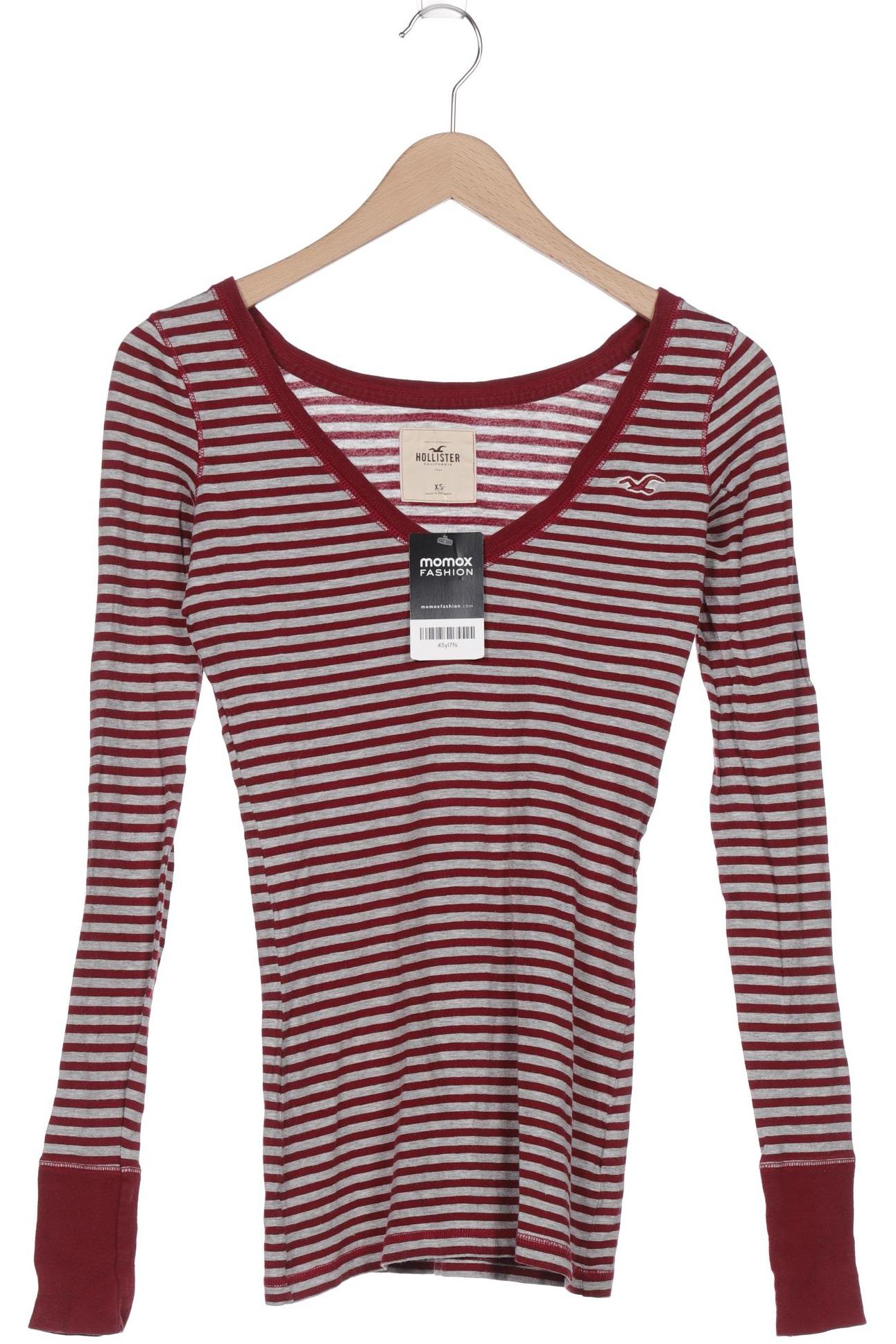 

Hollister Damen Langarmshirt, grau, Gr. 34