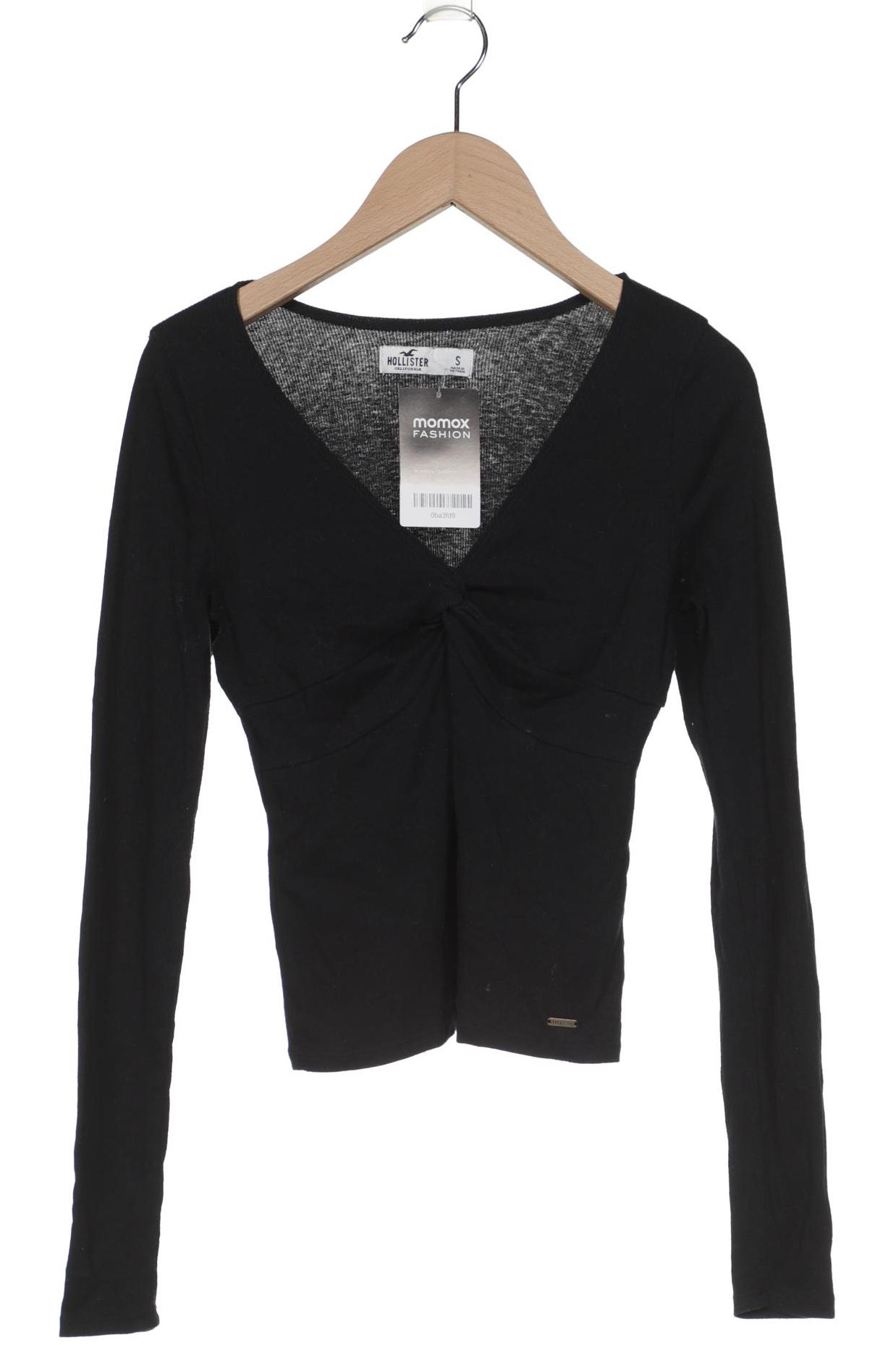 

Hollister Damen Langarmshirt, schwarz, Gr. 36