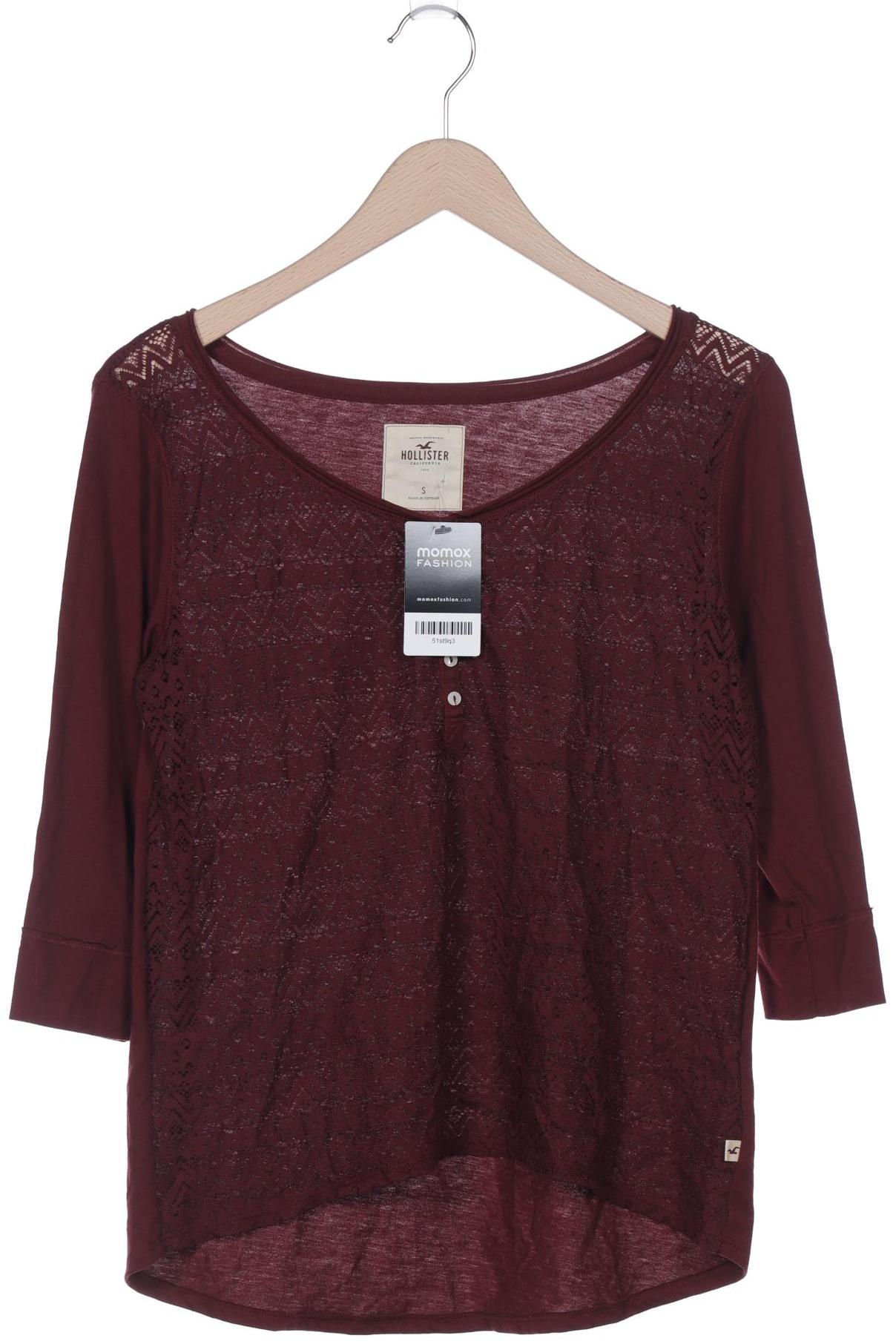 

Hollister Damen Langarmshirt, bordeaux, Gr. 36