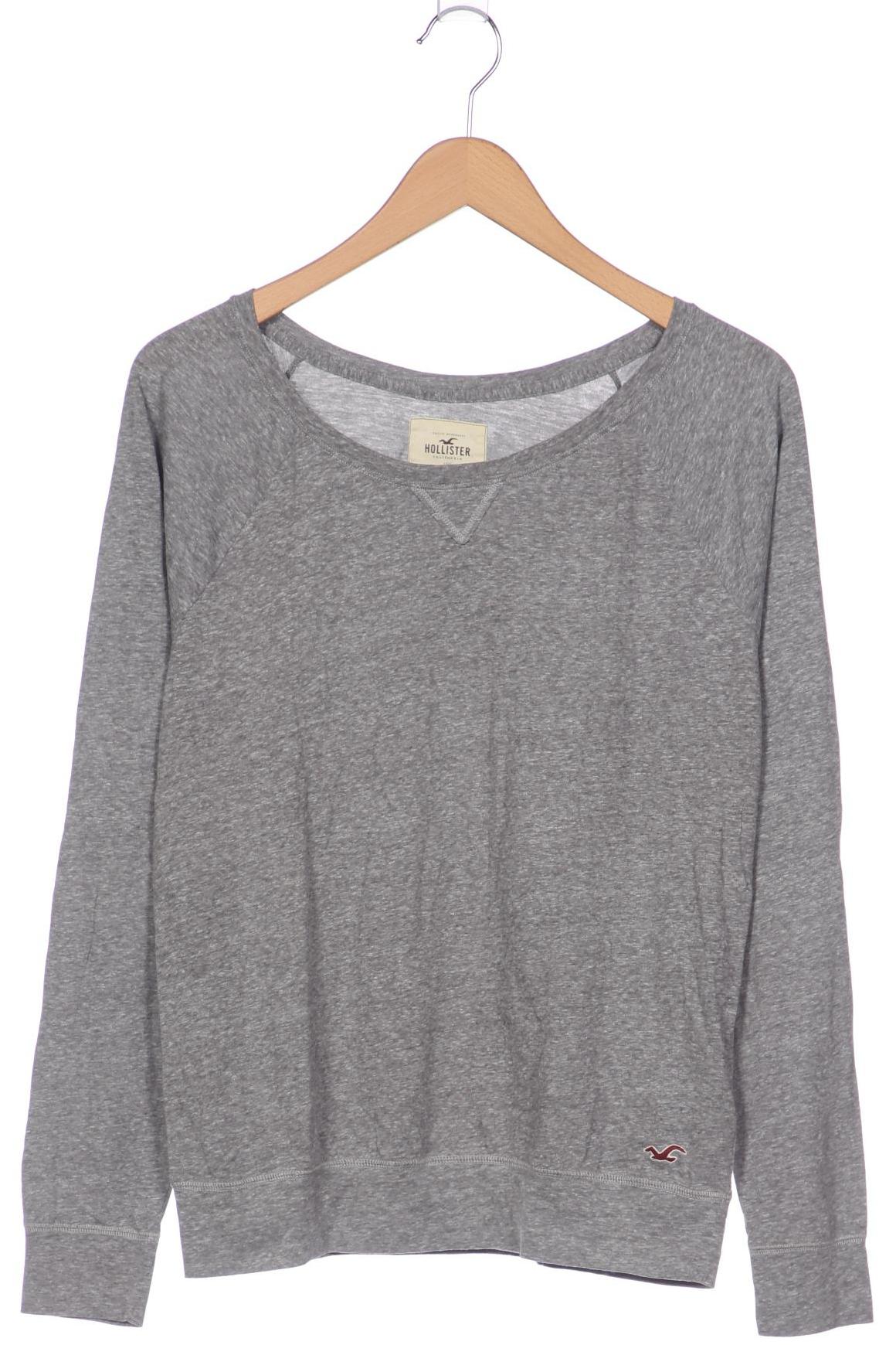

Hollister Damen Langarmshirt, grau, Gr. 42