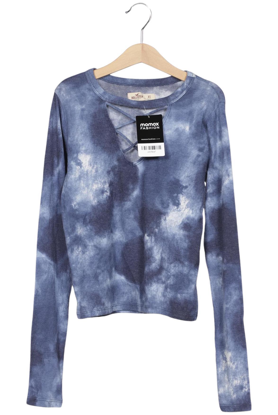 

Hollister Damen Langarmshirt, blau, Gr. 34