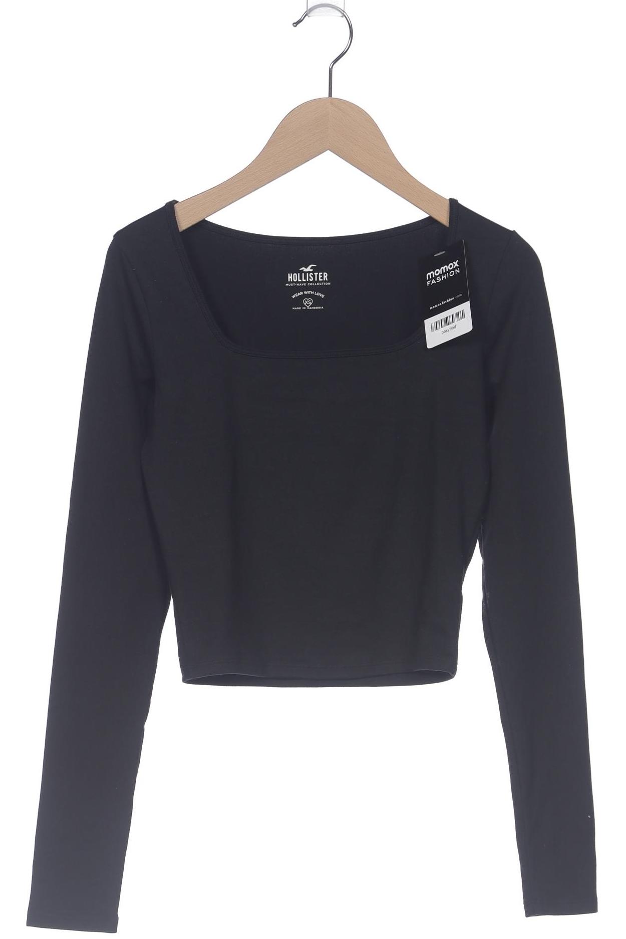 

Hollister Damen Langarmshirt, schwarz, Gr. 34