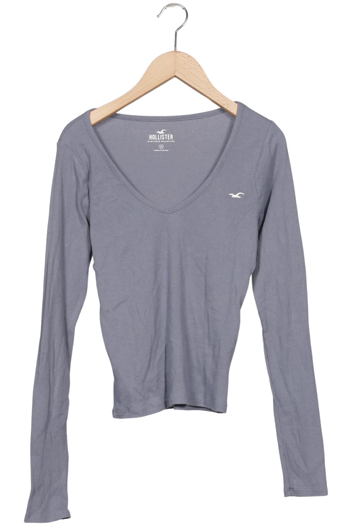 

Hollister Damen Langarmshirt, grau, Gr. 38