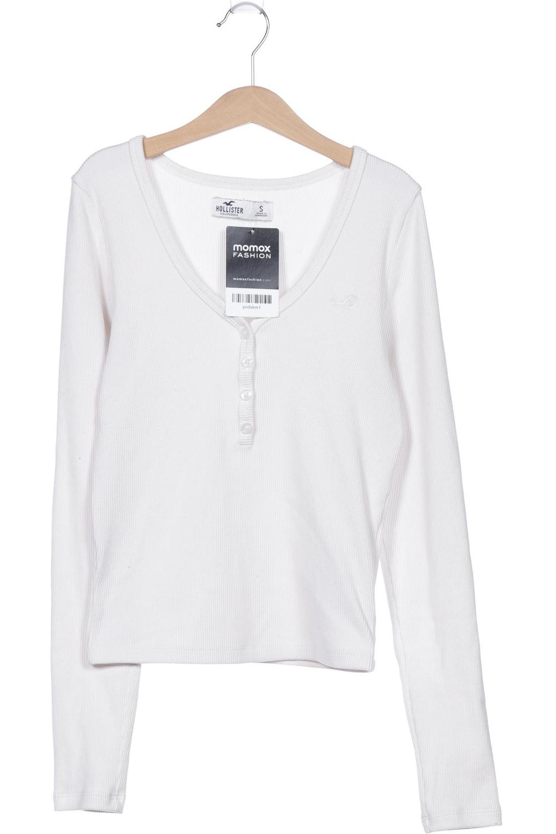 

Hollister Damen Langarmshirt, weiß, Gr. 36