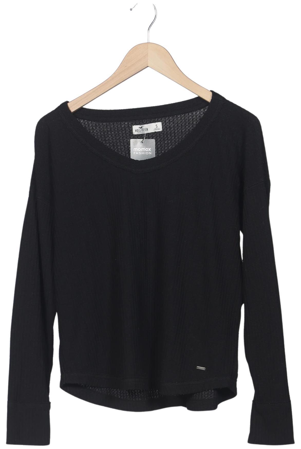 

Hollister Damen Langarmshirt, schwarz, Gr. 36