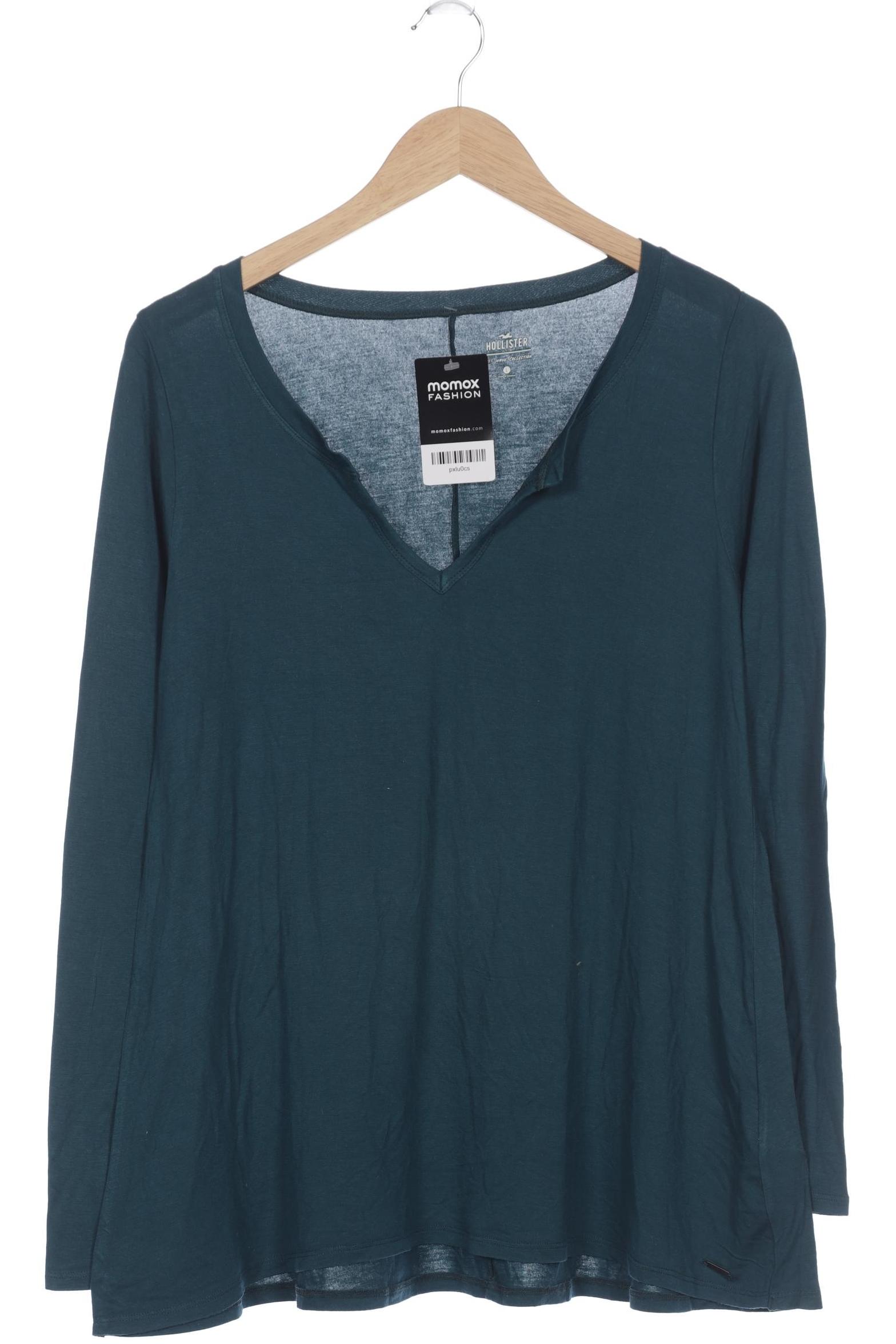 

Hollister Damen Langarmshirt, türkis, Gr. 42