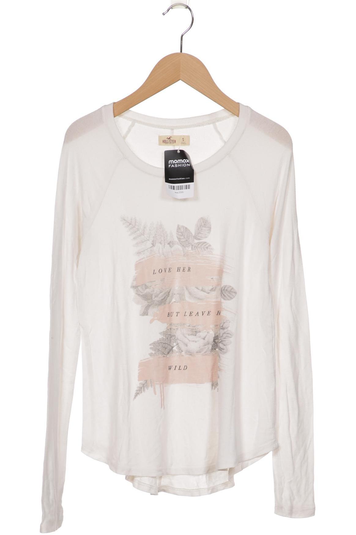 

Hollister Damen Langarmshirt, cremeweiß, Gr. 36