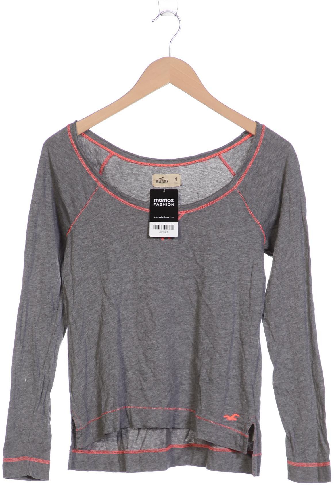 

Hollister Damen Langarmshirt, grau, Gr. 38