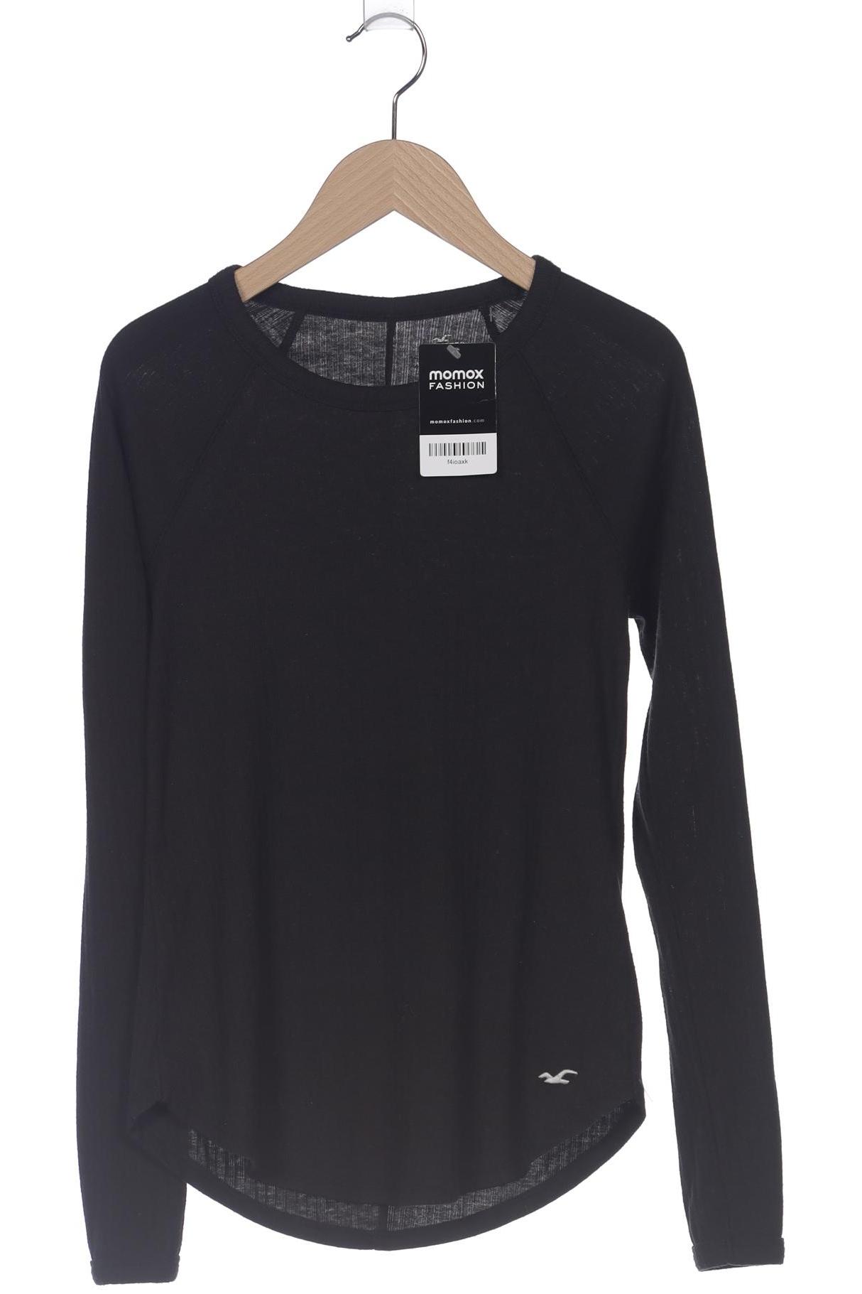 

Hollister Damen Langarmshirt, schwarz, Gr. 34