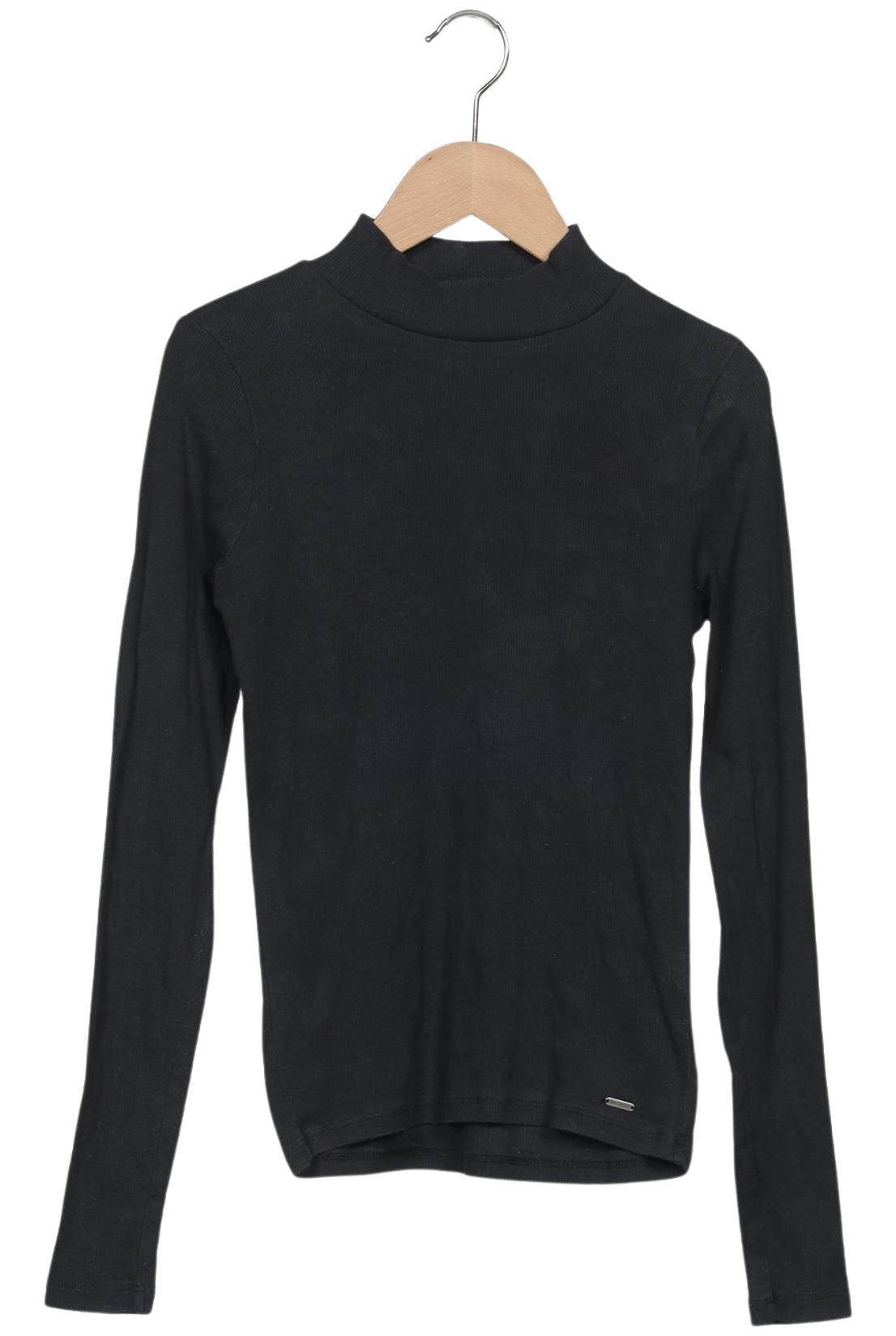 

Hollister Damen Langarmshirt, schwarz, Gr. 36