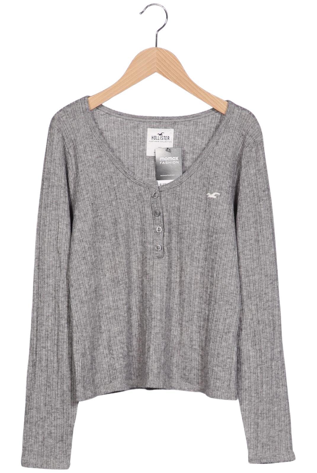 

Hollister Damen Langarmshirt, grau, Gr. 44