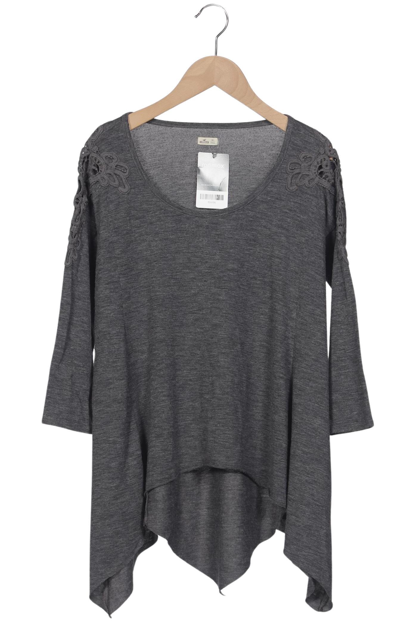 

Hollister Damen Langarmshirt, grau, Gr. 38
