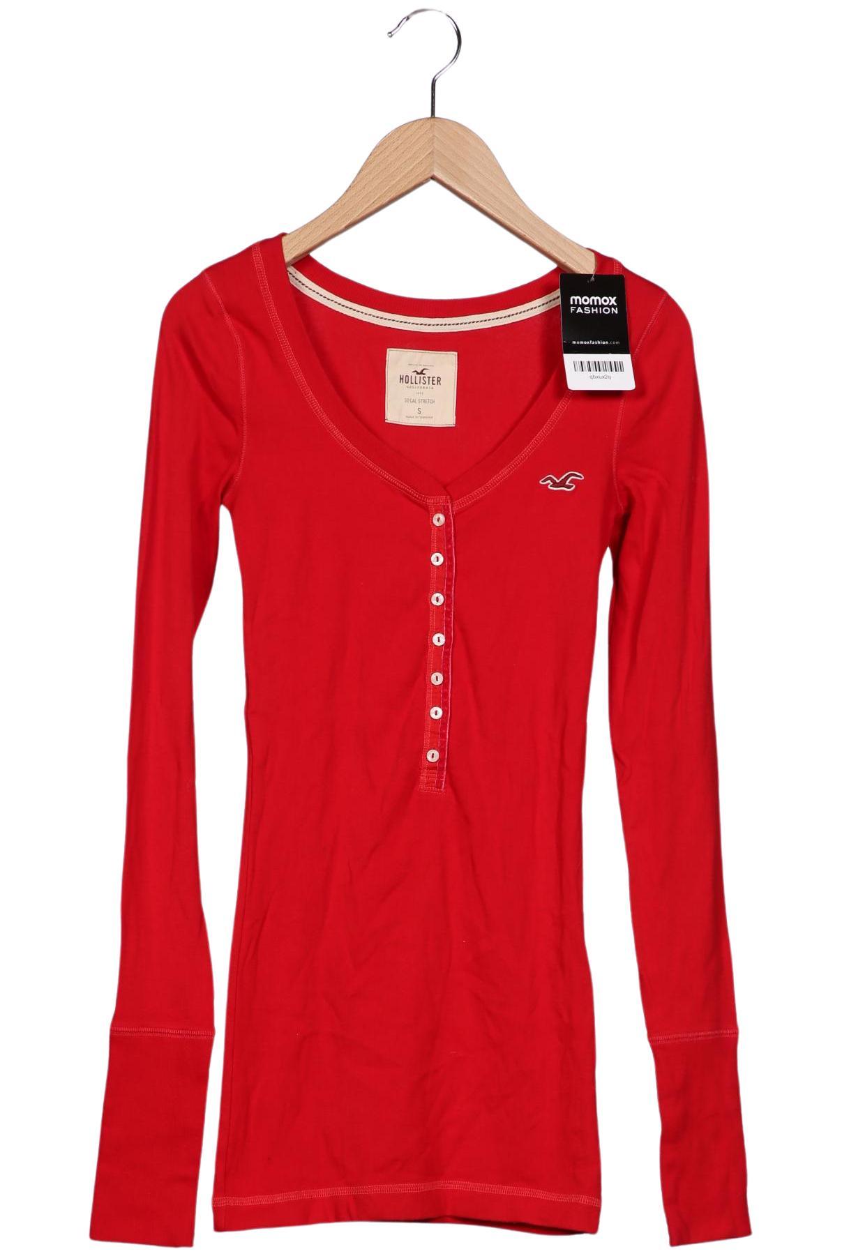 

Hollister Damen Langarmshirt, rot, Gr. 36